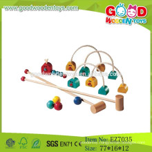 2015 New Wooden Toy Croquet Set,Outdoor Game Croquet Toys,Educational Children Croquet Game